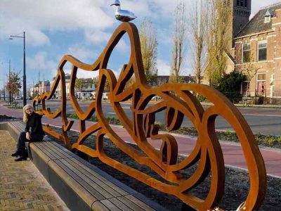 Modern Corten Steel Sculpture, Feedback from Many Customers