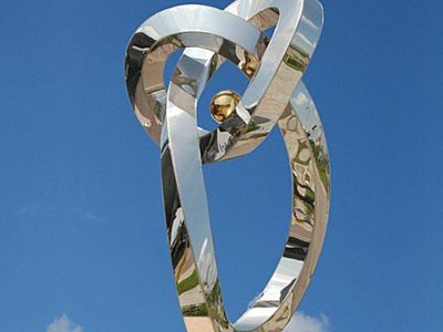 What Does An Outdoor Art Sculpture Mobius Ring Represent?
