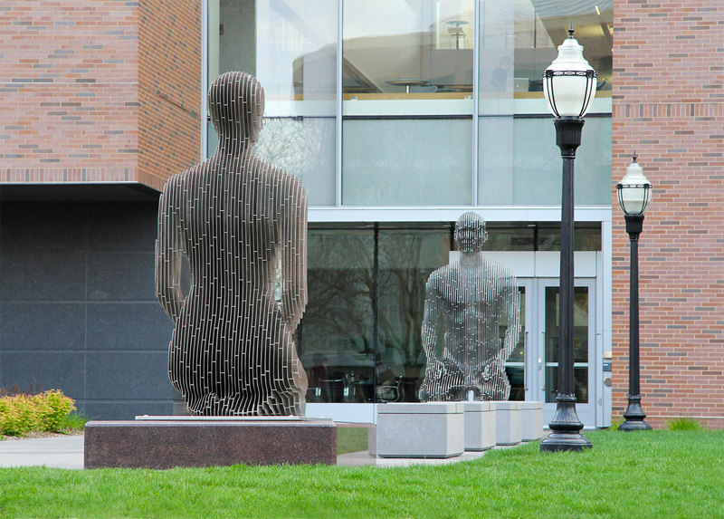 Modern Disappearing Sculpture by Julian Voss-Andreae Public Art CSS-944