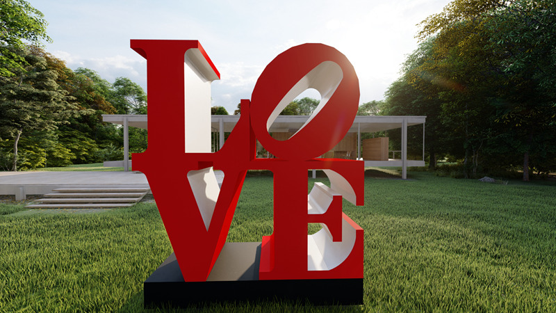 Modern Robert Indiana Love Sculpture Replica for Sale CSS-13