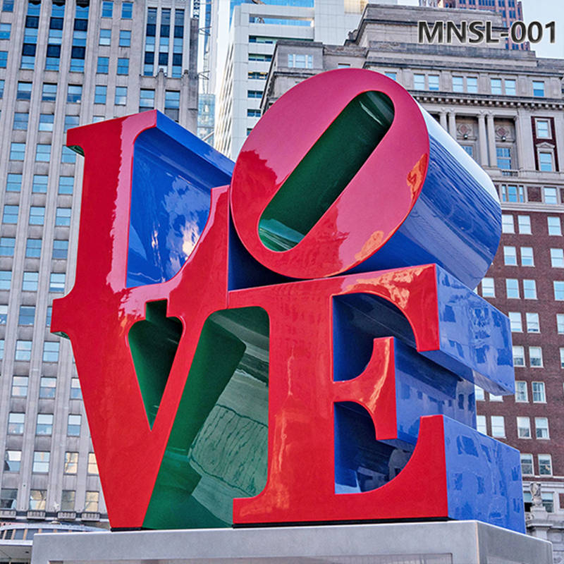 Modern Robert Indiana Love Sculpture Replica for Sale MNSL-001