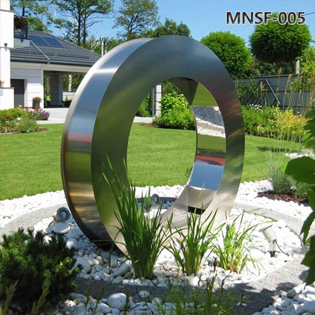 Popular Metal Circle Water Fountain for Garden MNSF-005