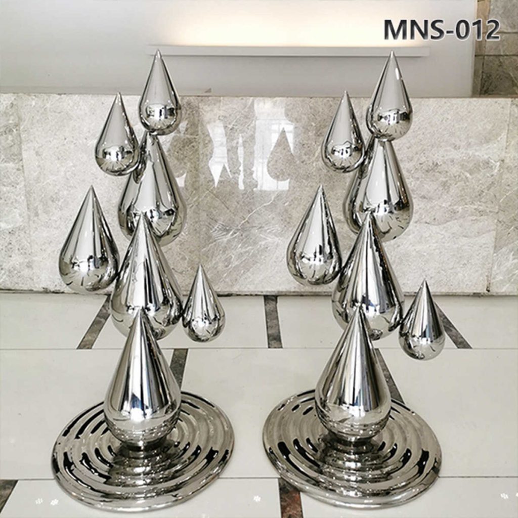 mirror like stainless steel sculpture-YouFine