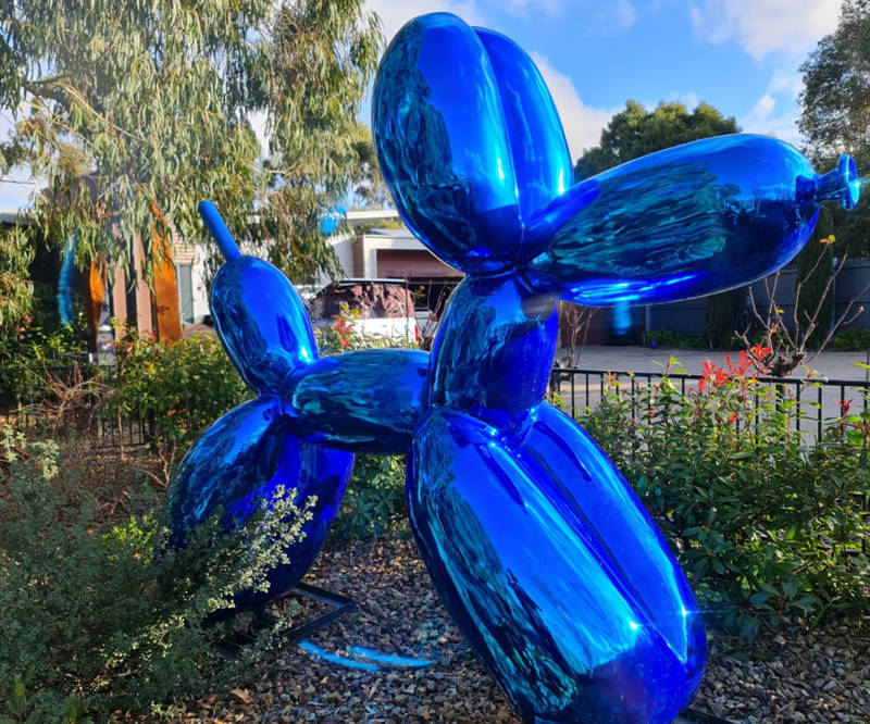 blue balloon dog sculpture -YouFine Sculpture