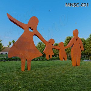 corten steel garden sculpture -YouFine