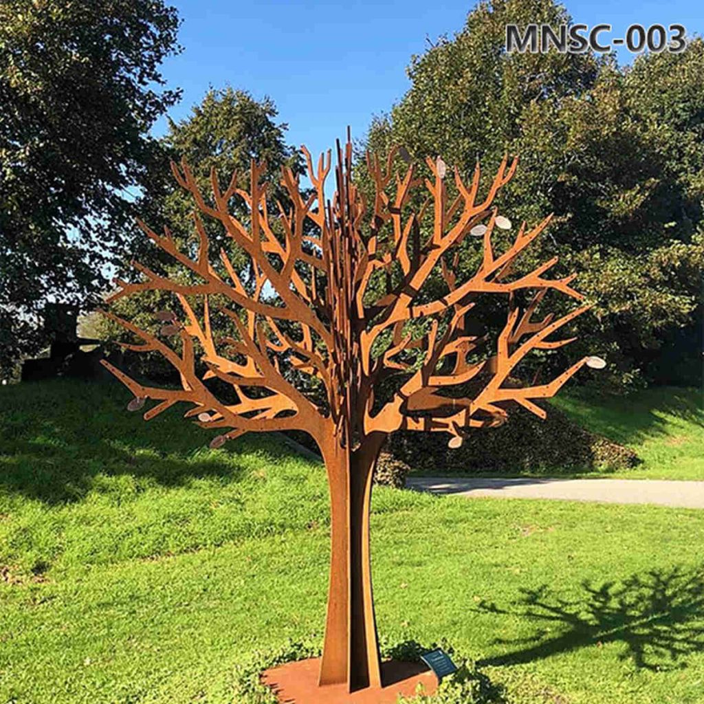 corten steel tree sculpture -YouFine