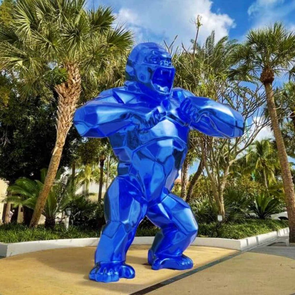 geometric gorilla statue -YouFine Sculpture