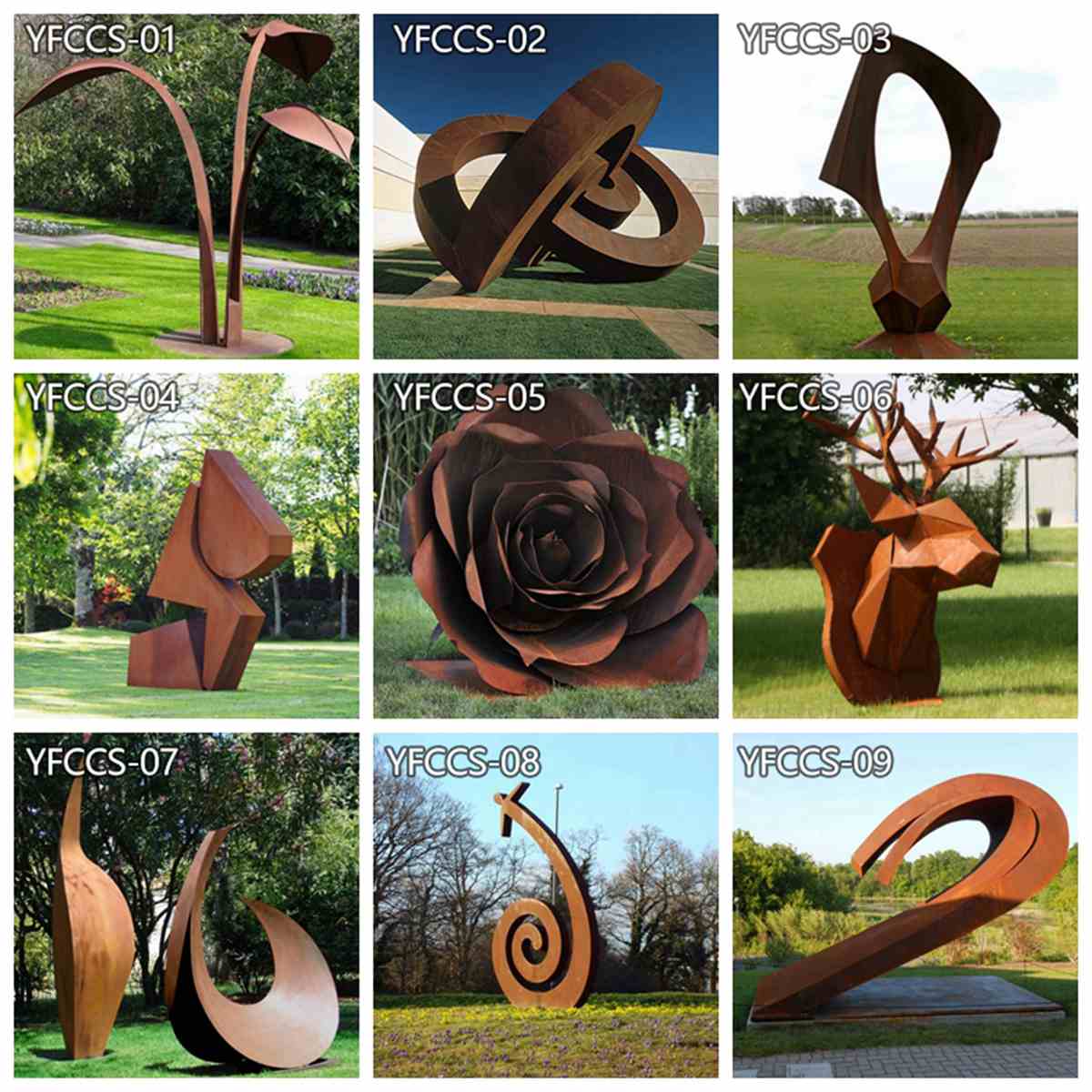 large corten steel sculpture-YouFine