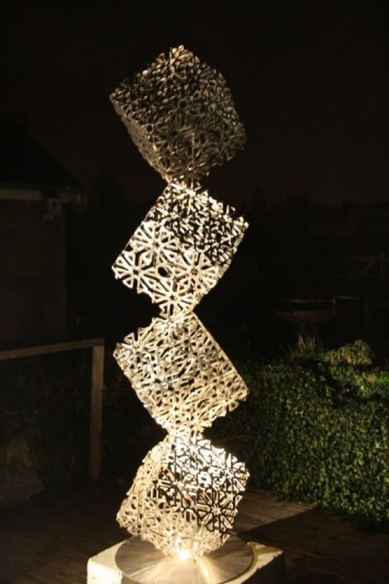 metal light sculpture -YouFine (2)