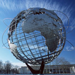 metal world globe sculpture -YouFine