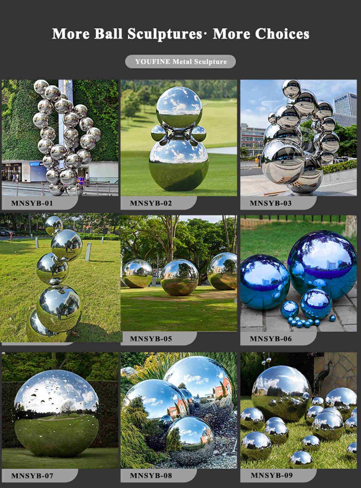 stainless steel ball sculpture -YouFine Sculpture (2)