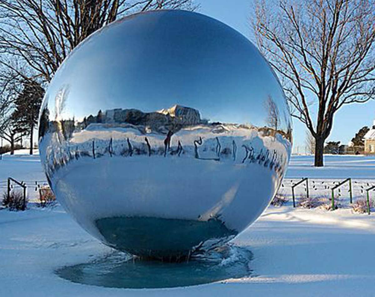 stainless steel ball sculpture -YouFine Sculpture (3)