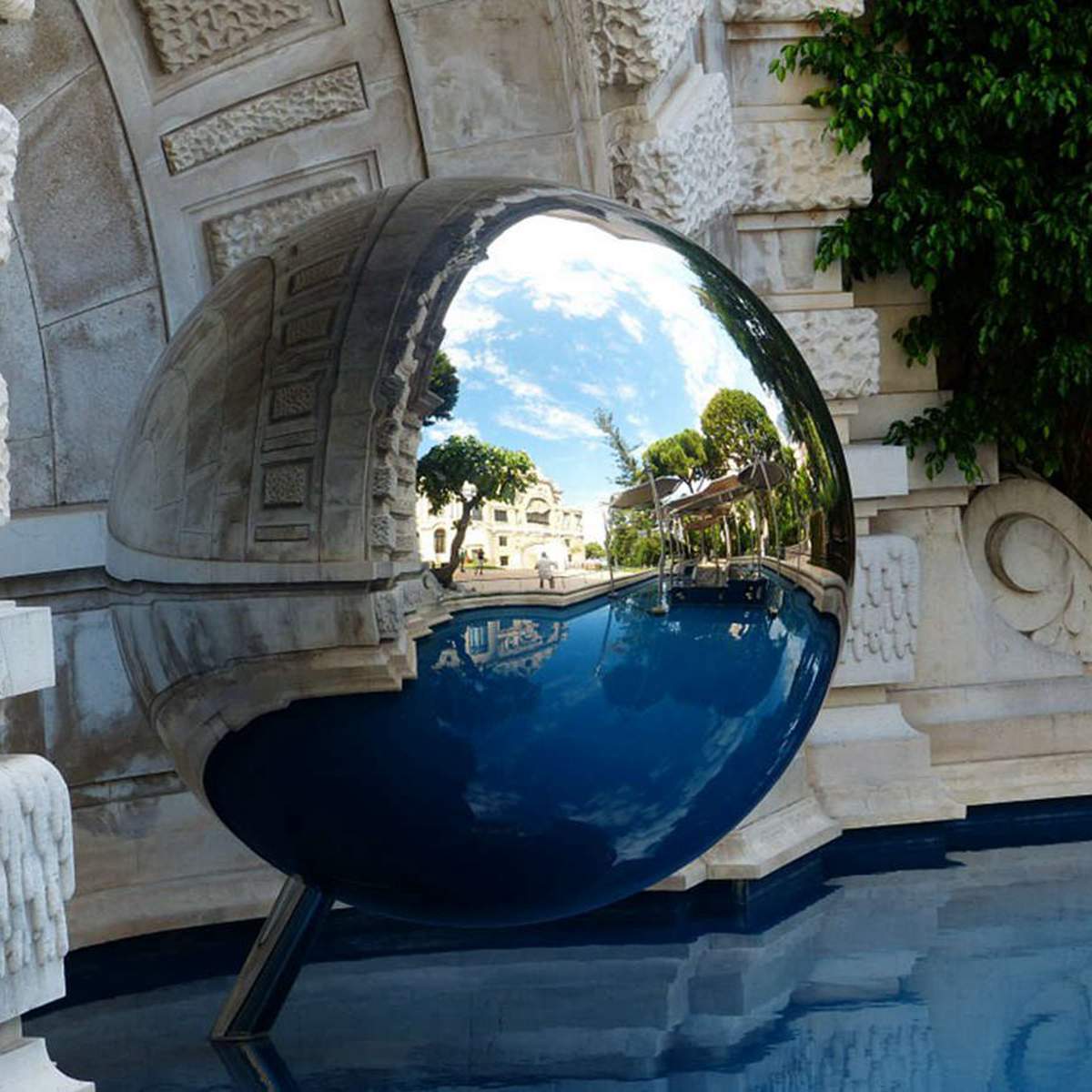 stainless steel sphere sculpture -YouFine Sculpture (2)