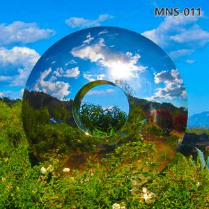Large Mirror Stainless Steel Torus Sculpture for Outdoor MNS-011
