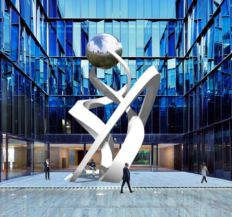 Large Stainless Steel Landmark Sculpture Public ArtYouFine