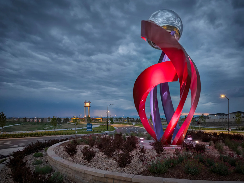 Large Stainless Steel Landmark Sculpture Public ArtYouFine