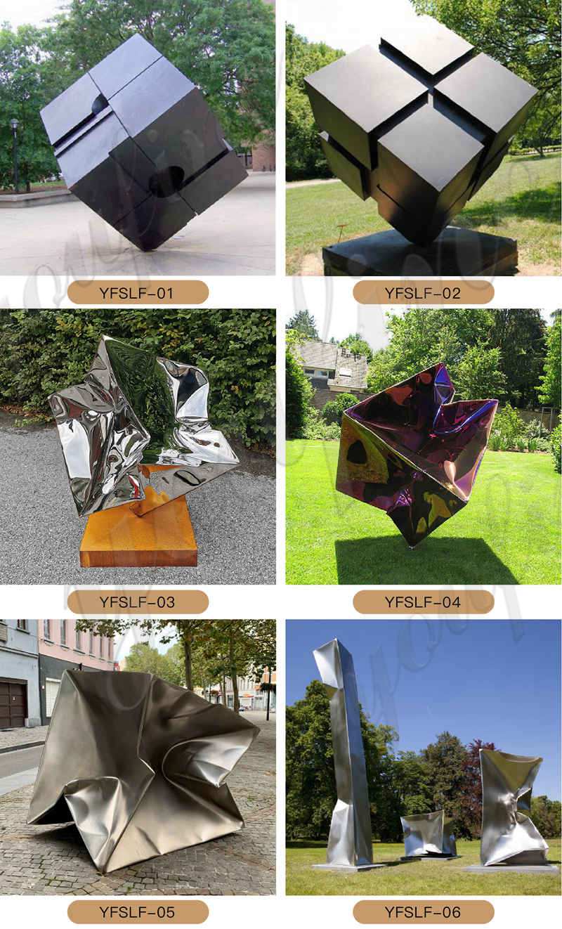 metal cube Sculpture