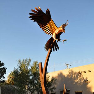 metal hawk sculpture -YouFine