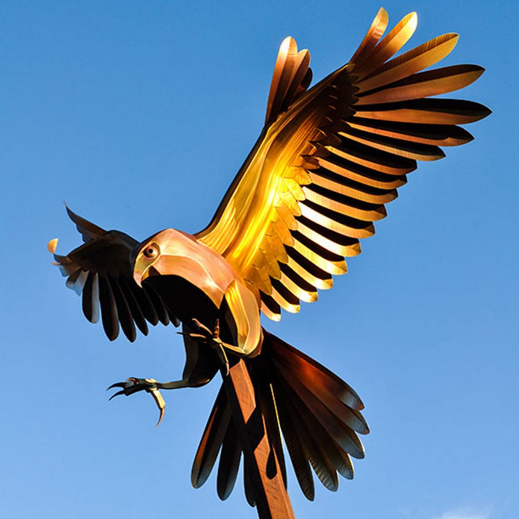 stainless steel eagle sculpture -YouFine