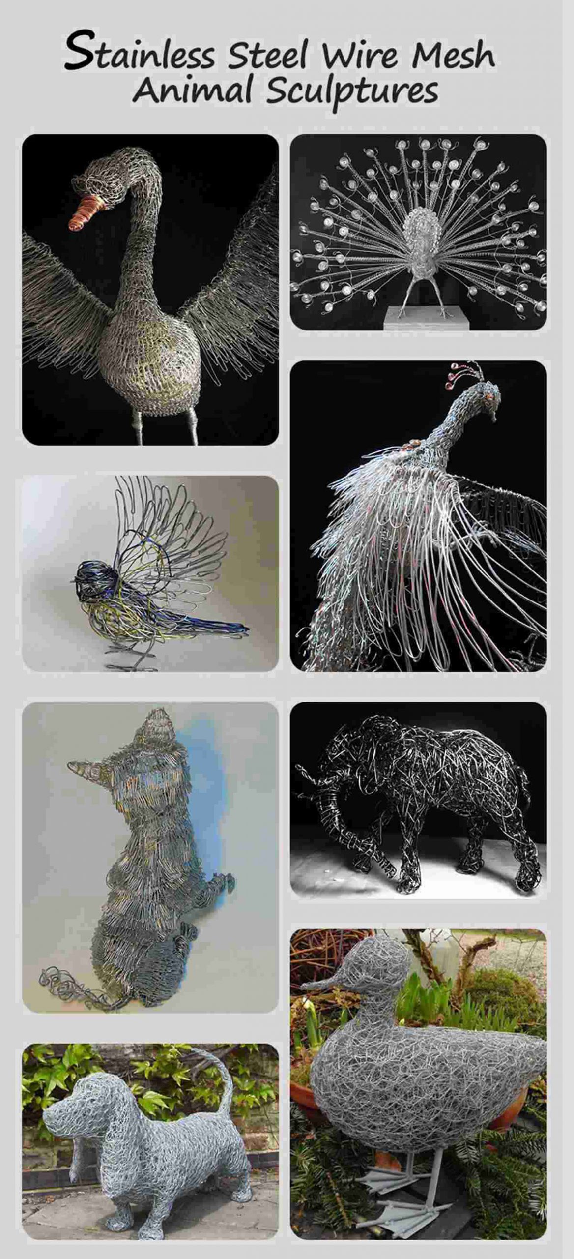 wire dandelion fairy sculpture -YouFine