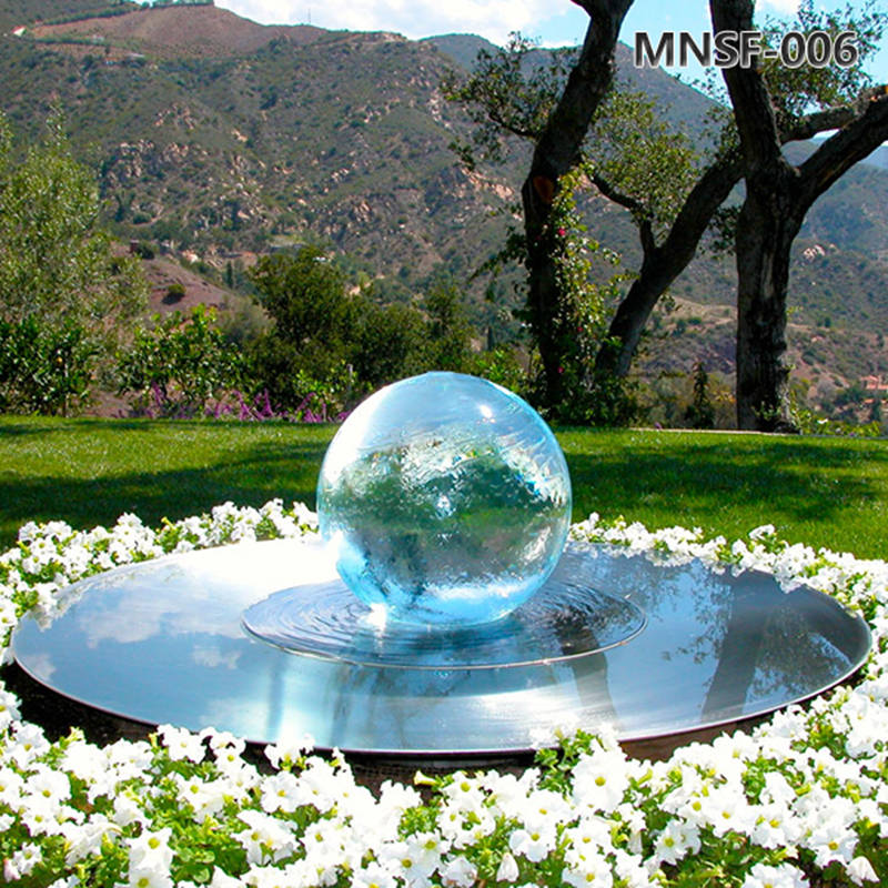 2023 Trending Glass Sphere Water Feature for Your Outdoor Space MNSF-006