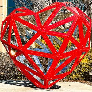 Red heart sculpture -YouFine