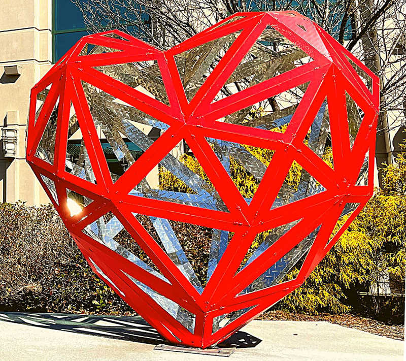 large heart sculpture -YouFine