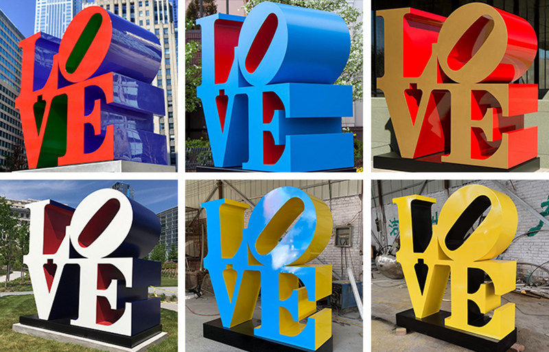 letter love statue