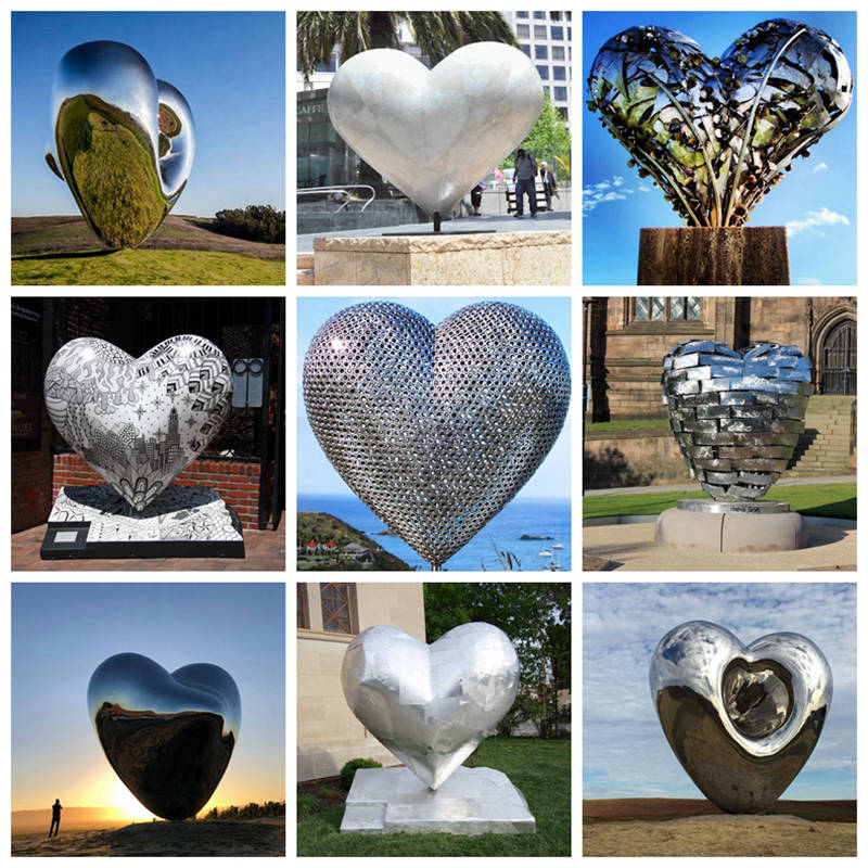 love heart sculpture-YouFine