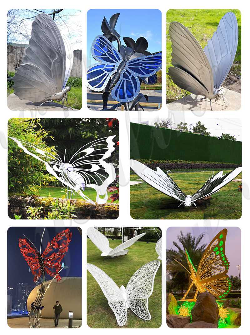 metal butterfly sculptures-YouFine