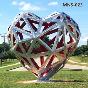 metal heart sculpture -YouFine