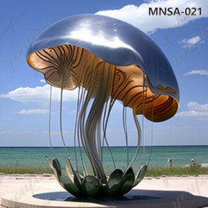 metal jellyfish sculpture -YouFine