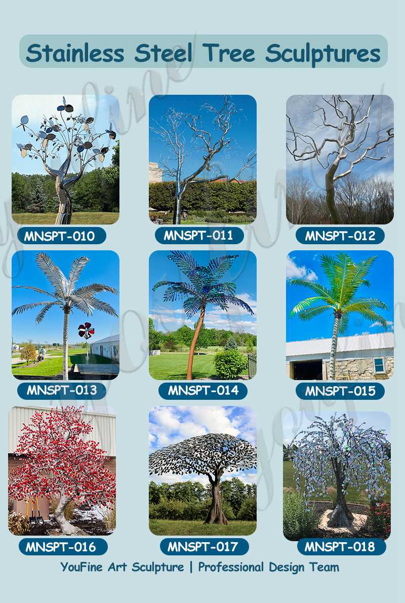 outdoor metal tree sculpture -YouFine