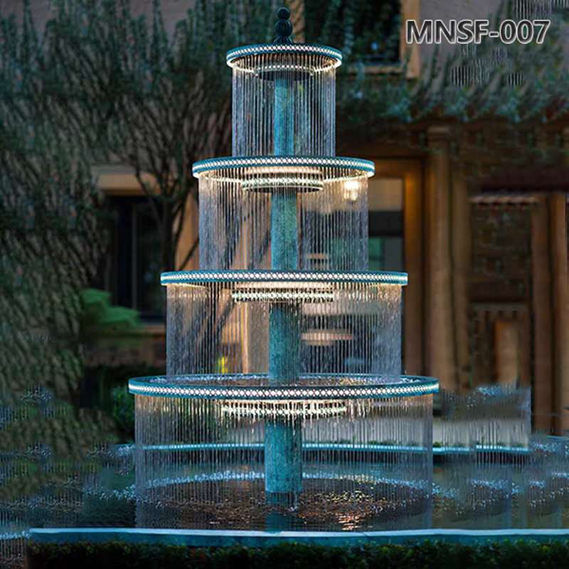 Tiered Large Metal Garden Fountains MNSF-007