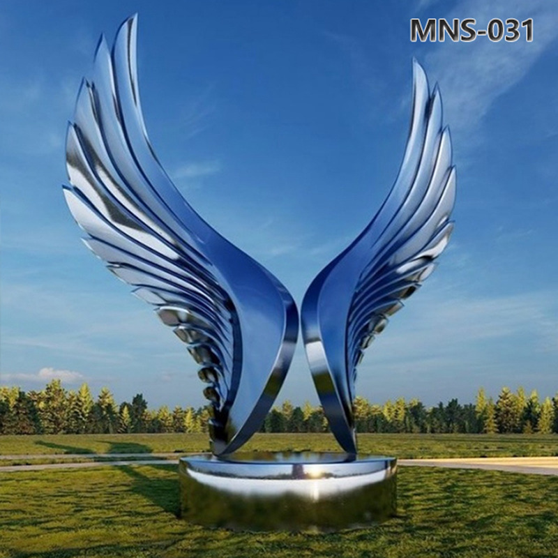 Exploring the Large Metal Angel Wings Sculpture Outdoor MNS-031