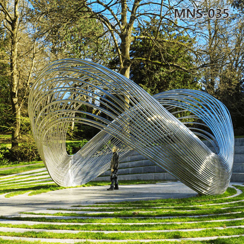 Modern Stainless Steel Wire Sculpture Public Art YouFine Sculpture