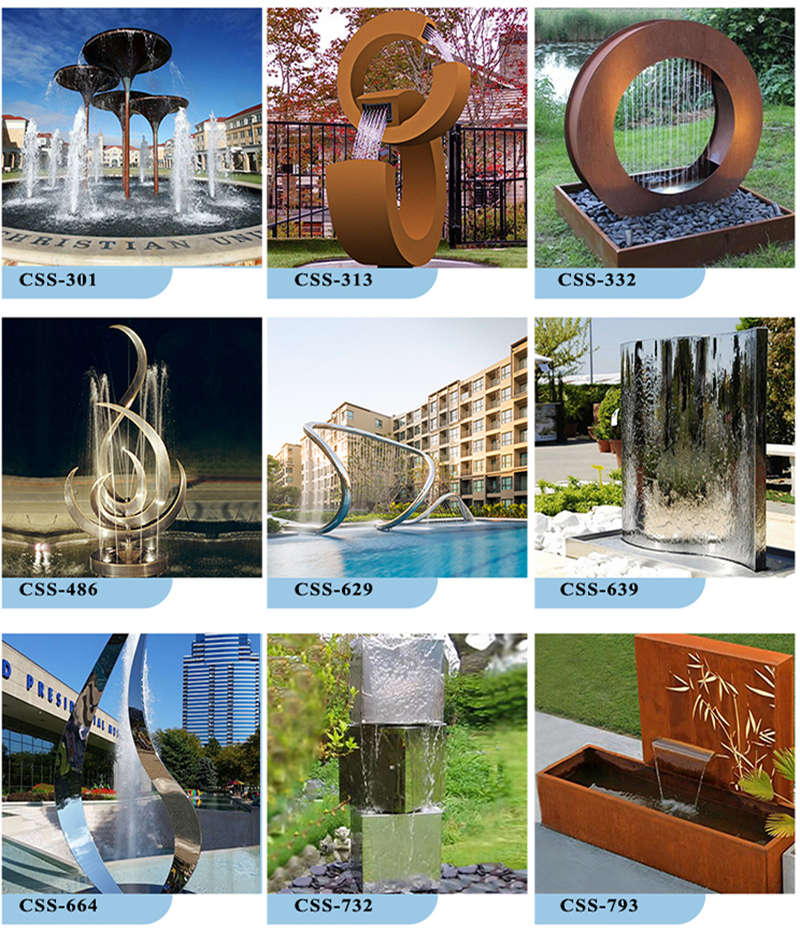 large metal water feature -YouFine