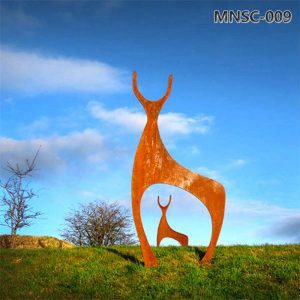 corten steel deer (2)