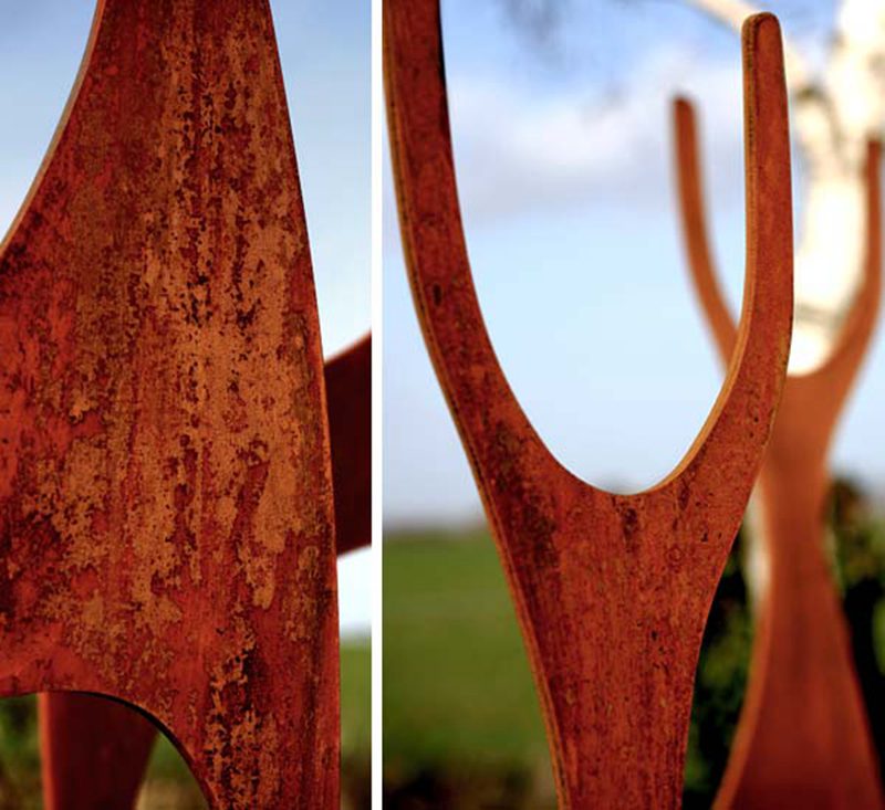 corten steel deer statue (5)