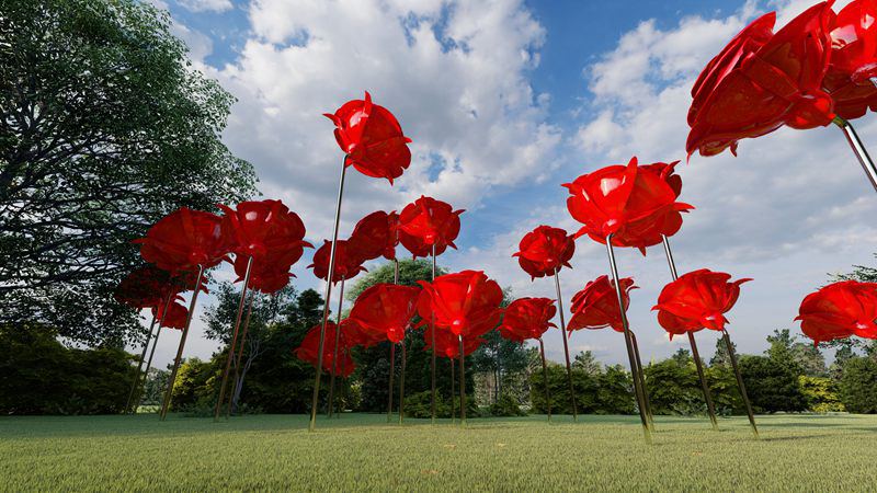 metal rose sculpture (3)