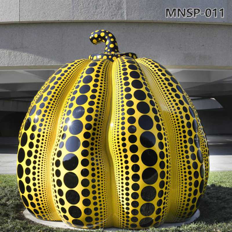 Large Landscape Outdoor Metal Pumpkin Decor MNSP-011