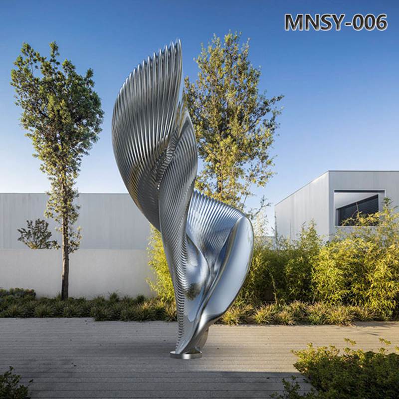 Large Stainless Steel Wings Ken Kelleher Outdoor Sculpture MNSY-006