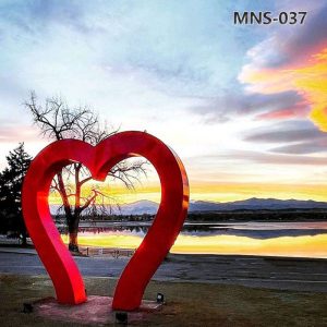 metal heart sculpture