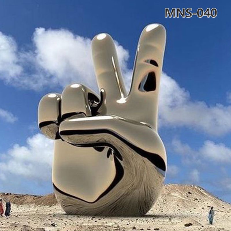 Custom Large Metal Hand Sculpture for Sale MNS-040