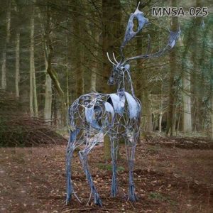 stainless steel deer sculpture (1)