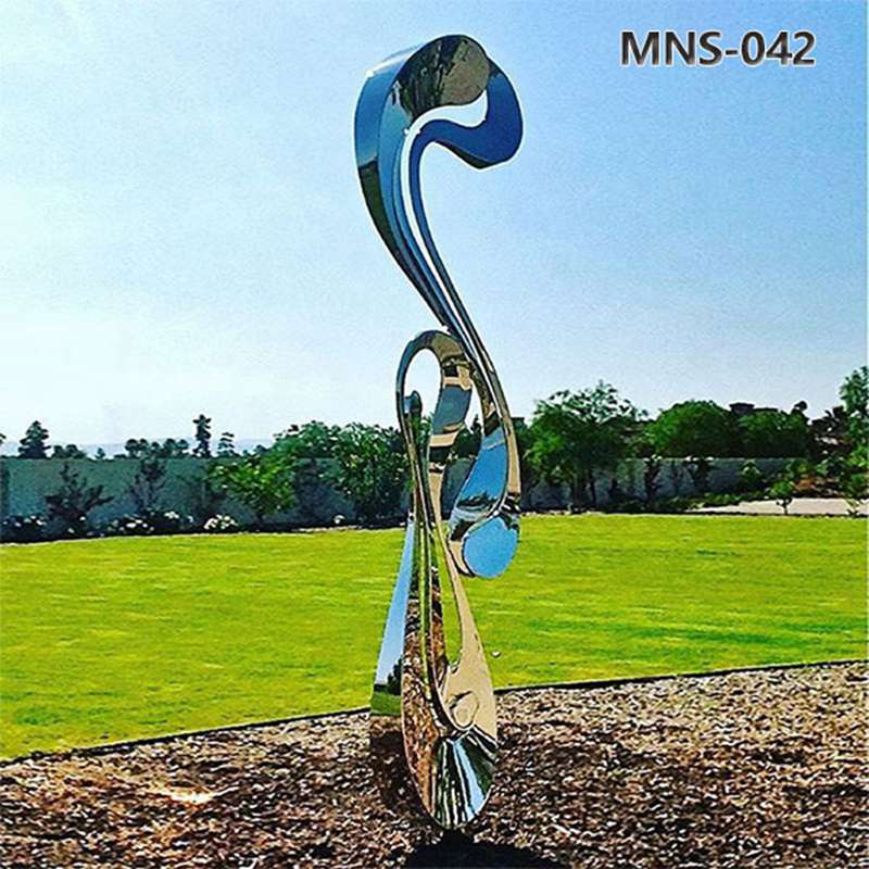Outdoor Stainless Steel Music Note Sculpture Decor MNS-042