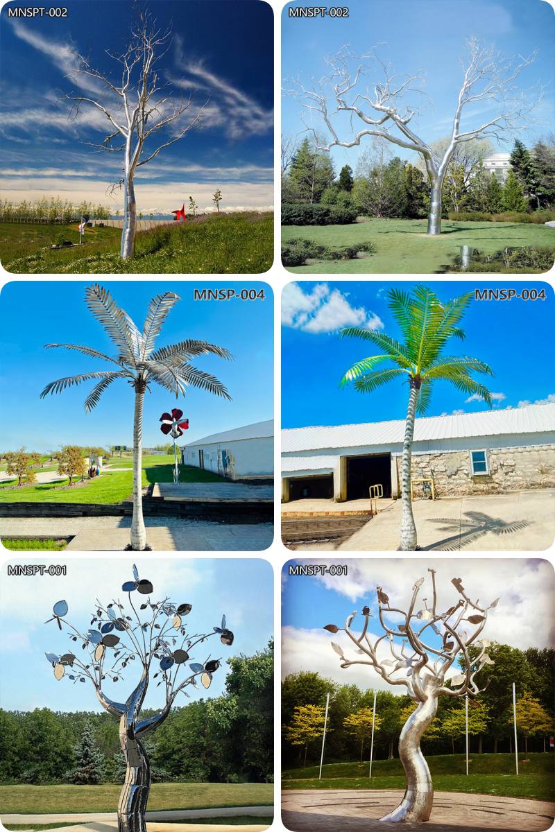 stainless steel tree sculpture (1)