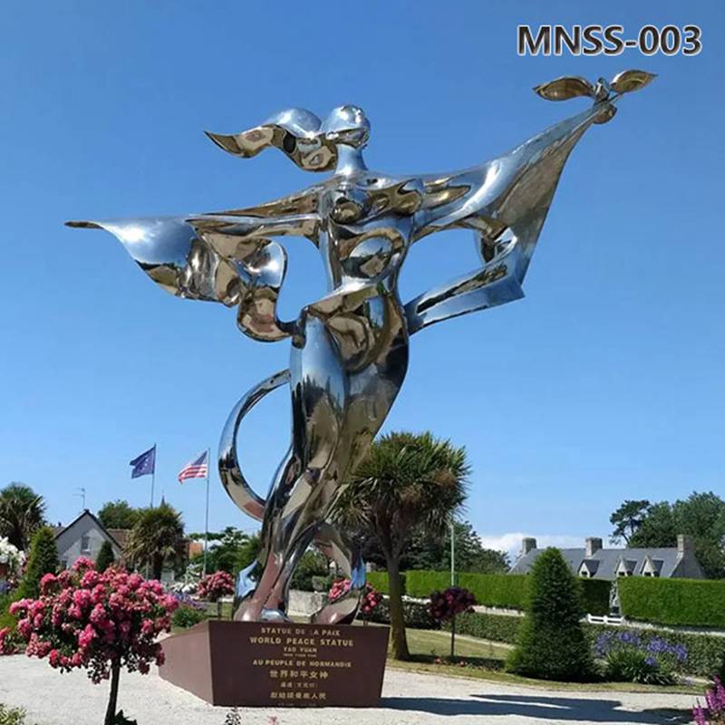 Large Stainless Steel World Peace Statue MNSS-003