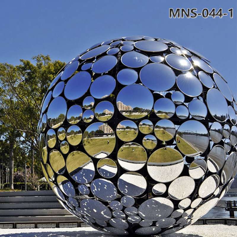 Landscape Large Metal Ball Sculpture for Outdoor MNS-044