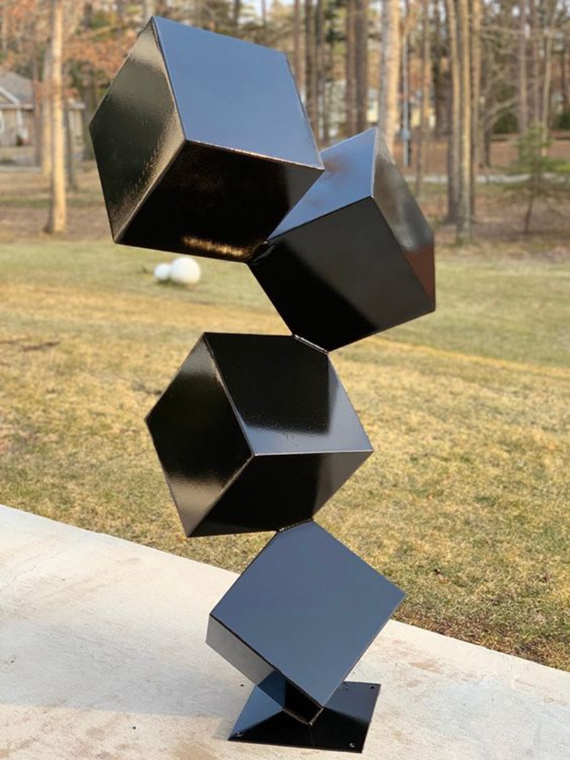 metal cube sculpture (3)